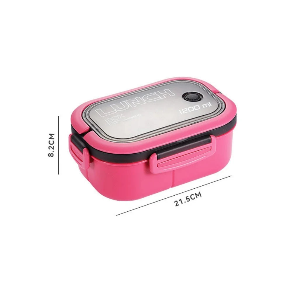 Lunch Box Bento 1200 ml à 2 Étages – Avec Cuillère et Fourchette