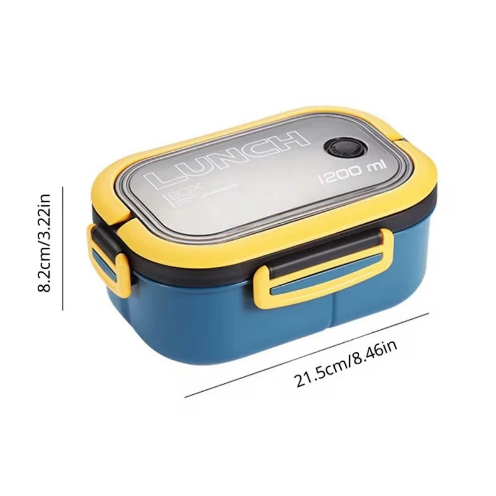 Lunch Box Bento 1200 ml à 2 Étages – Avec Cuillère et Fourchette