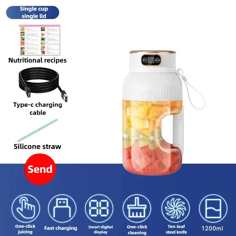 Blender Portable USB – Presse-agrumes électrique grande capacité pour smoothies et jus