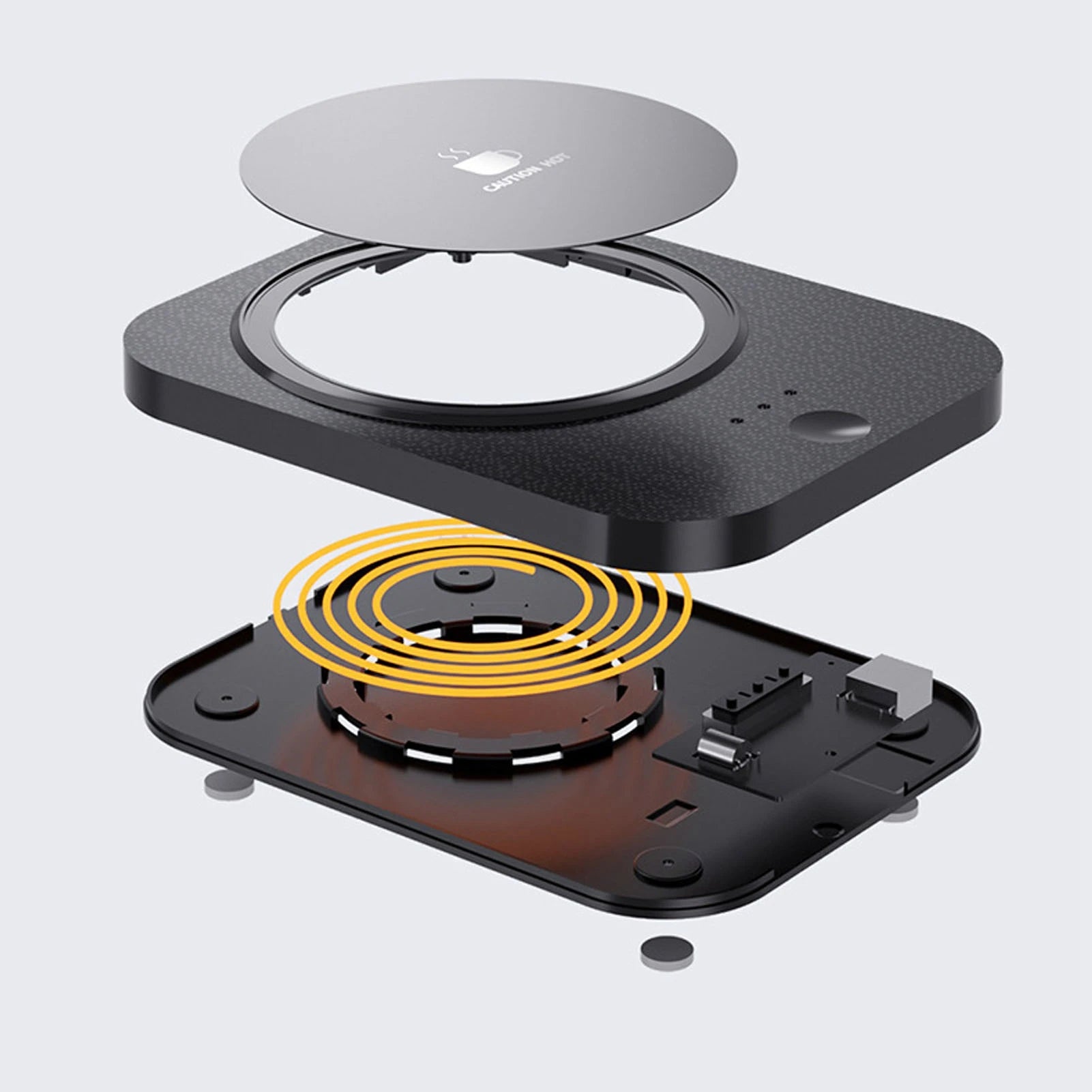 Chauffe-Tasse Électrique Intelligent USB – Maintien au Chaud à 55°C avec Tasse en Céramique