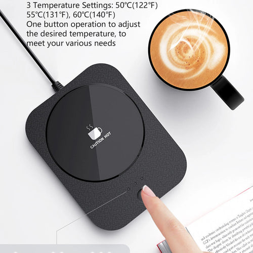 Chauffe-Tasse Électrique Intelligent USB – Maintien au Chaud à 55°C avec Tasse en Céramique