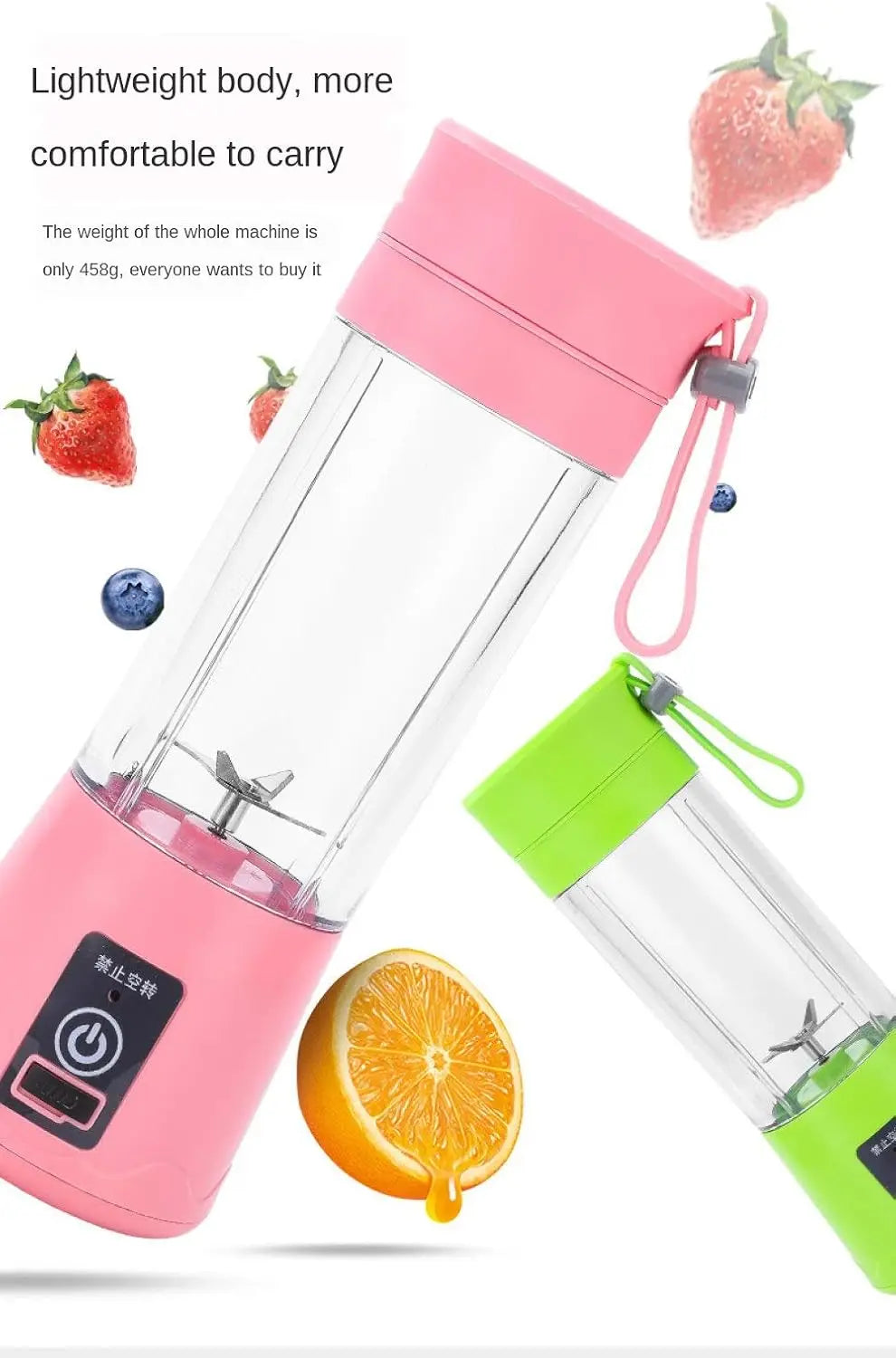 Mini Blender Électrique Portable USB – Mixeur Rechargeable pour Smoothies, Milkshakes et Jus de Fruits