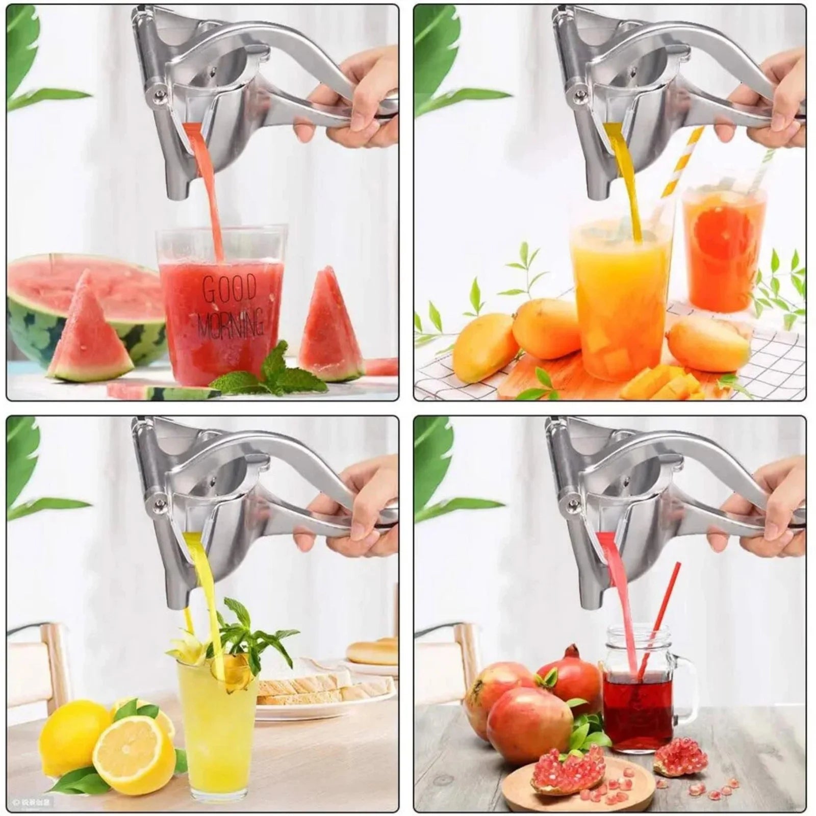Presse-agrumes manuel en métal robuste – Pour citrons, oranges et agrumes